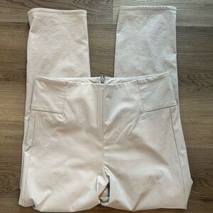 Athleta light grey white dress pants